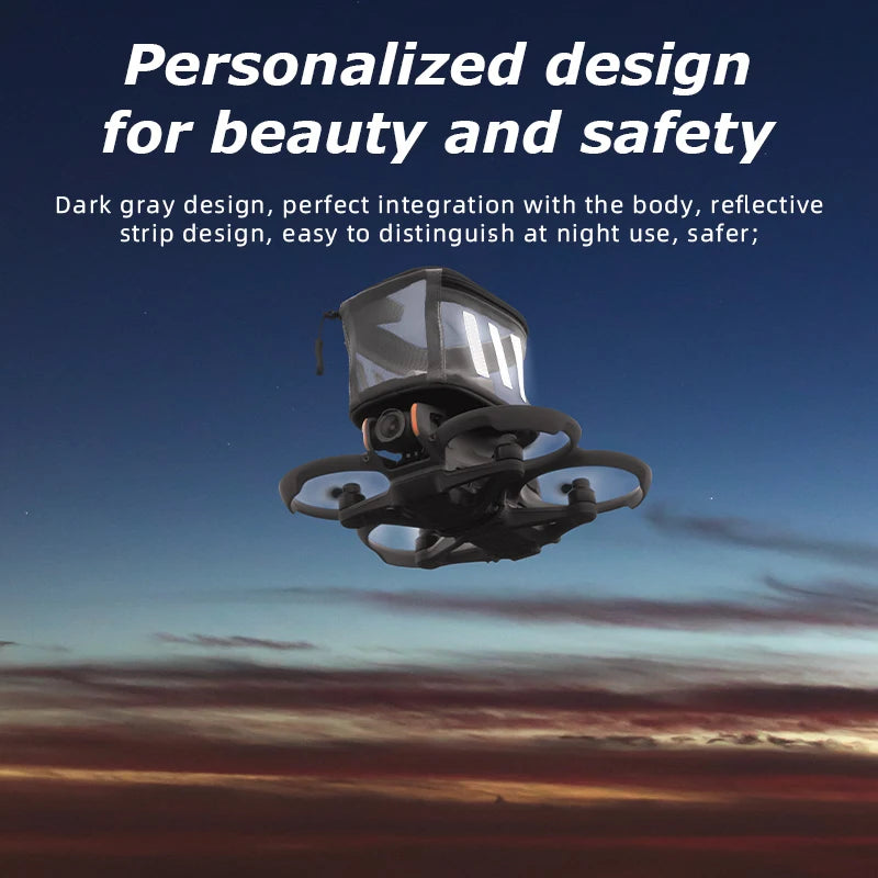 STARTRC Drone Air Delivery Bag, Personalized design for beauty and safety, dark gray with reflective strips