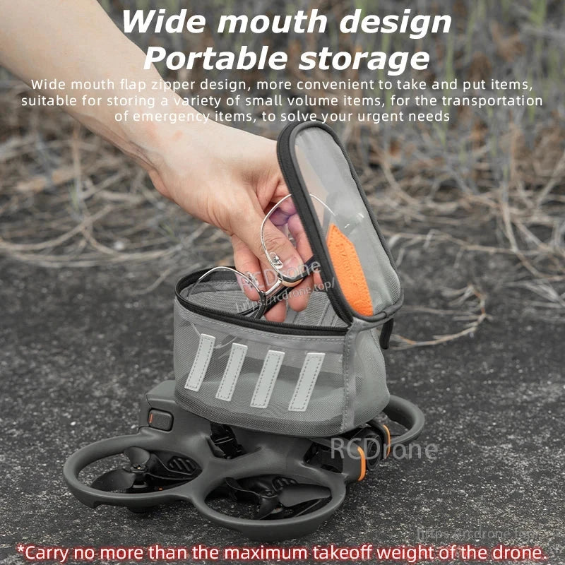 STARTRC Drone Air Delivery Bag, Lightweight, portable wide-mouth mesh storage bag ideal for small items, emergency transport, and drone use. (17 words)