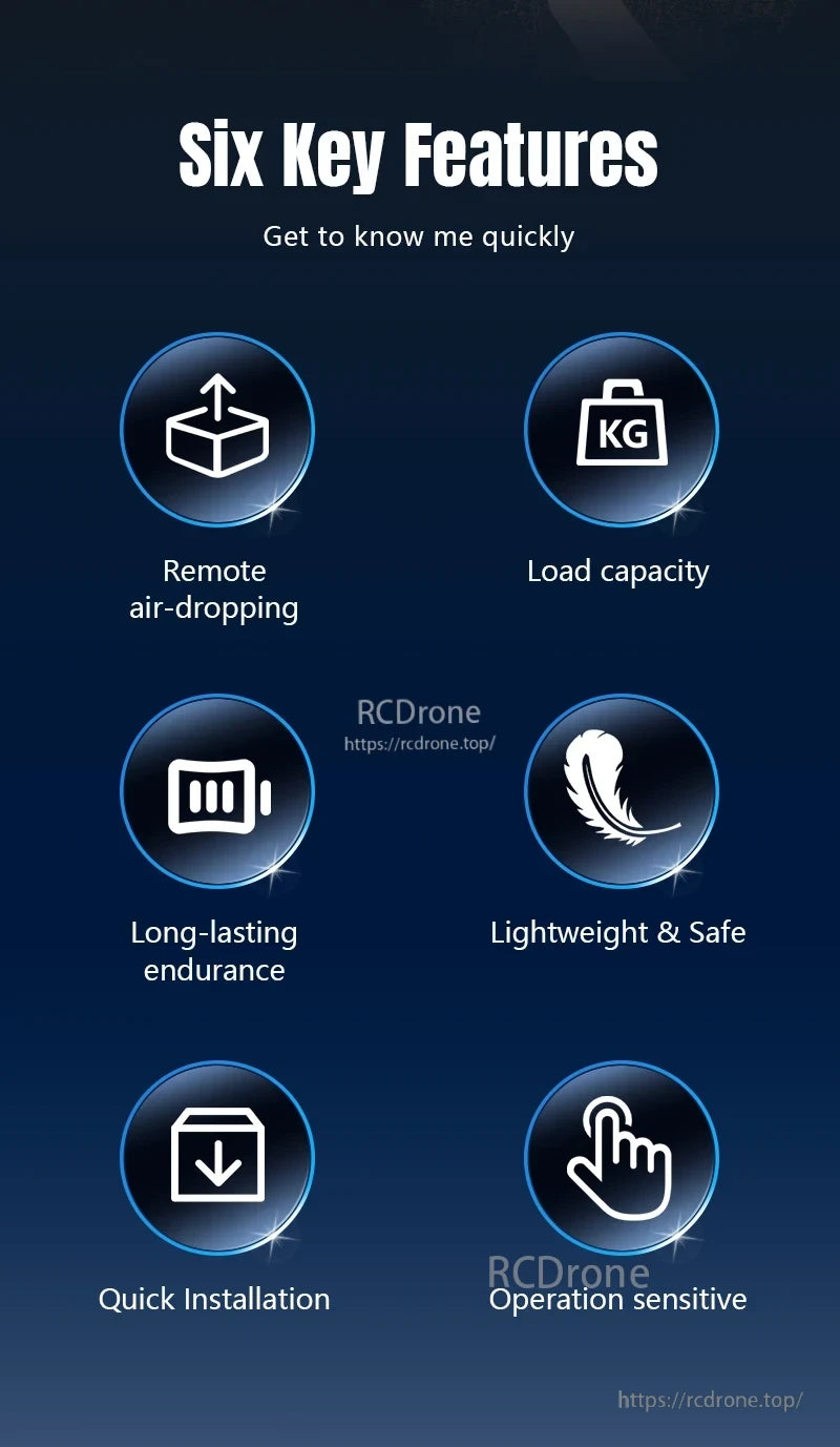 STARTRC Drone Airdrop, Lightweight, safe drone with long endurance, high load capacity, remote air-drop, quick installation, and sensitive operation.