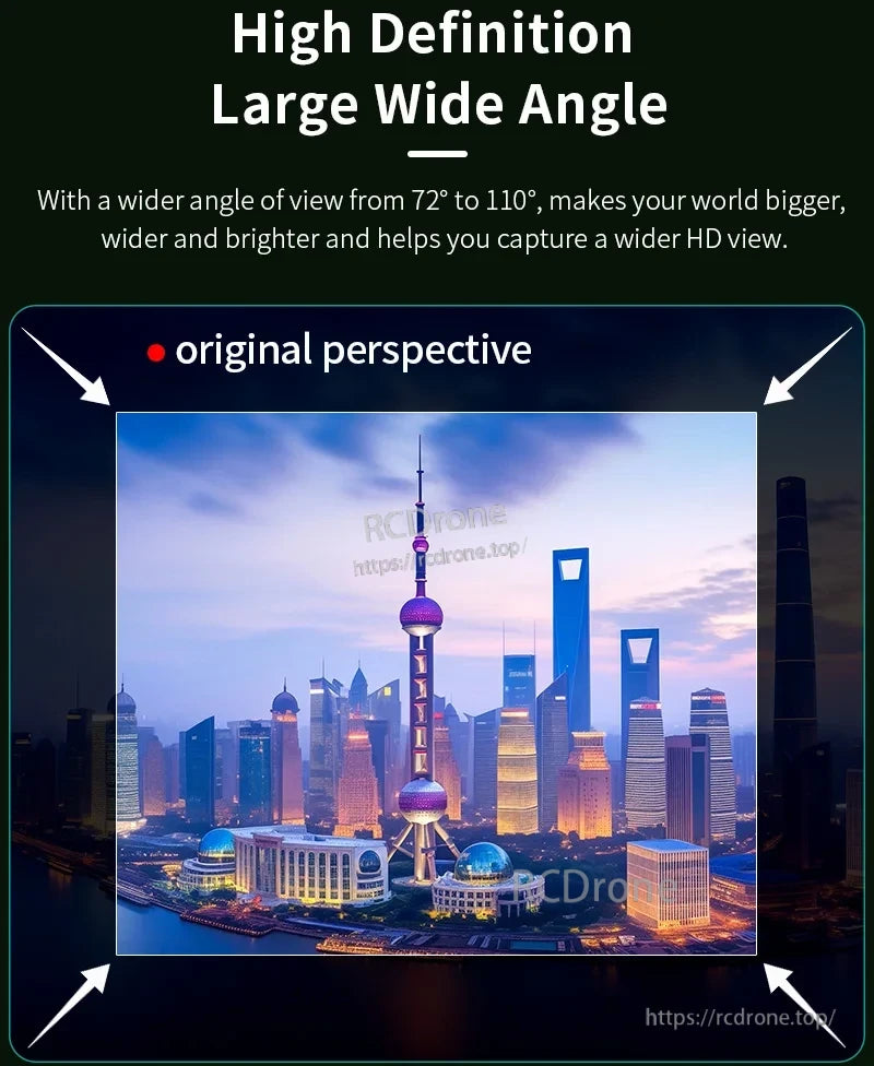 STARTRC Drone Camera Lens Filter, High Definition Wide Angle Lens, 72° to 110° View, Enhanced HD Capture