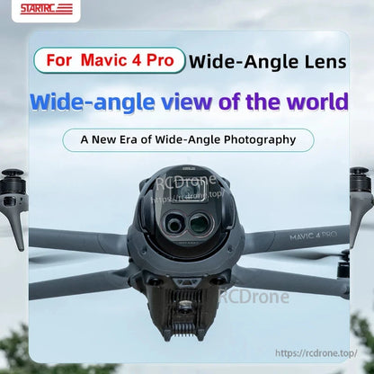 STARTRC Drone Camera Lens Filter, STARTRC wide-angle lens for Mavic 4 Pro offers 110° view, anti-scratch protection, lightweight clip design, enhancing aerial photography with broader coverage.