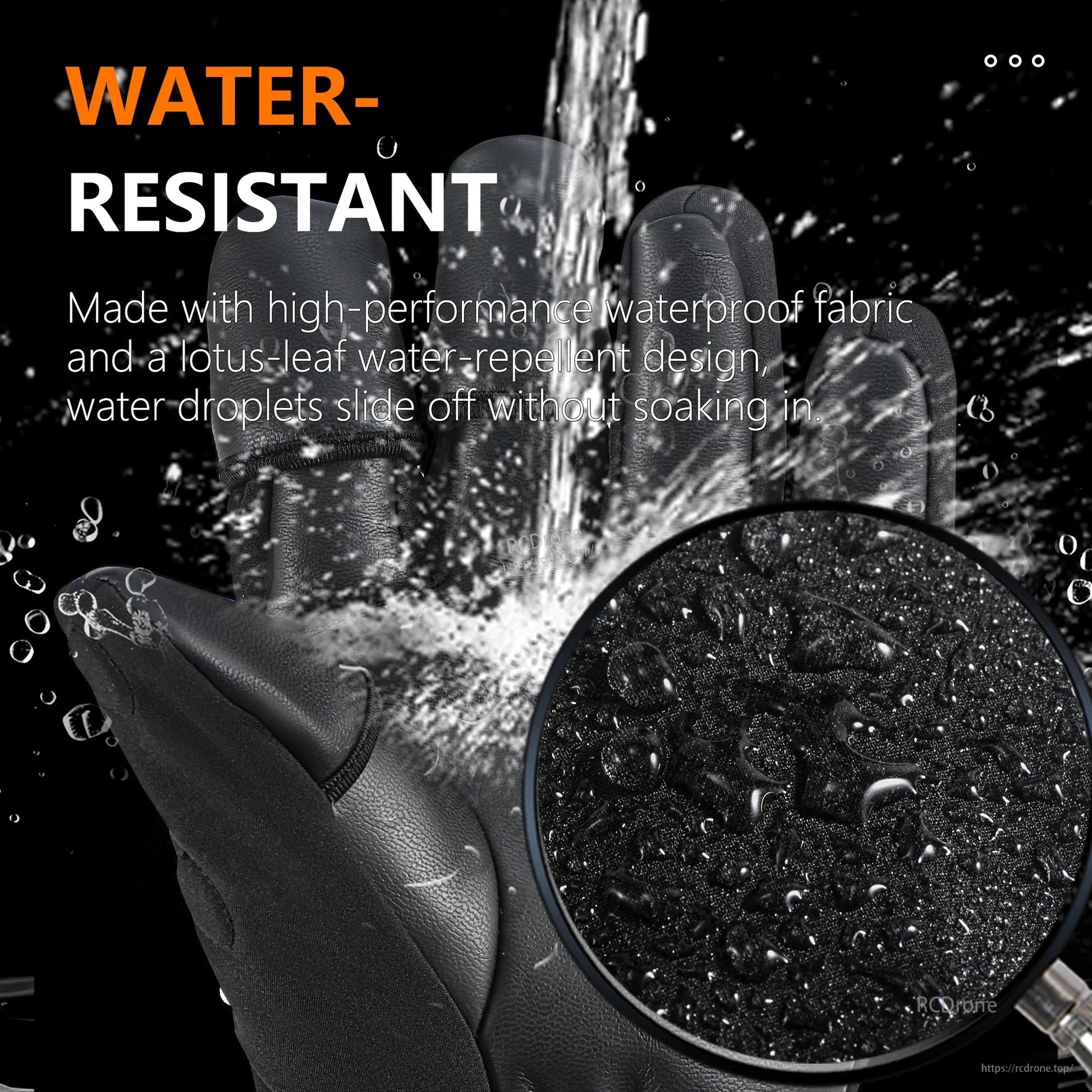 STARTRC Drone Flight Gloves V2 provides warm pilot gloves for DJI Air 3S, Mini 3 Pro/Neo, Avata 2 and Mavic 3 Pro, featuring water-resistant design.