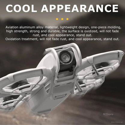 Sleek, lightweight drone made of durable aviation aluminum alloy with one-piece molding and oxidized finish for fade- and rust-resistant, stylish performance.