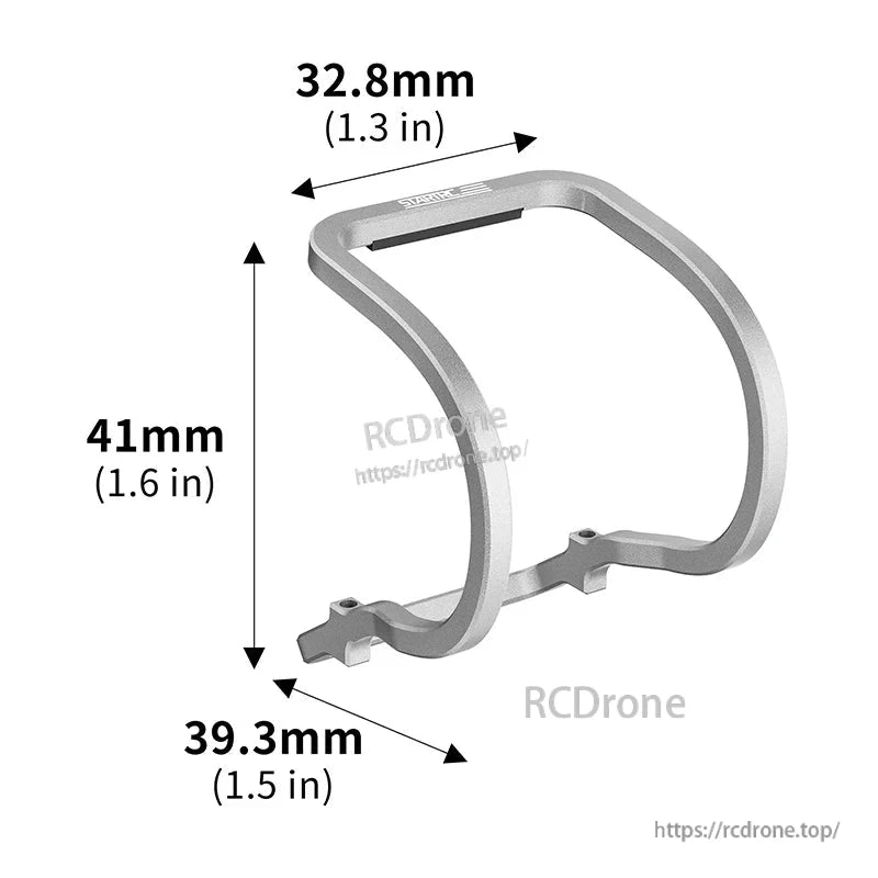 STARTRC aluminum lens protector for DJI NEO drone, 32.8mm x 41mm x 39.3mm, shields camera and gimbal with durable alloy construction.