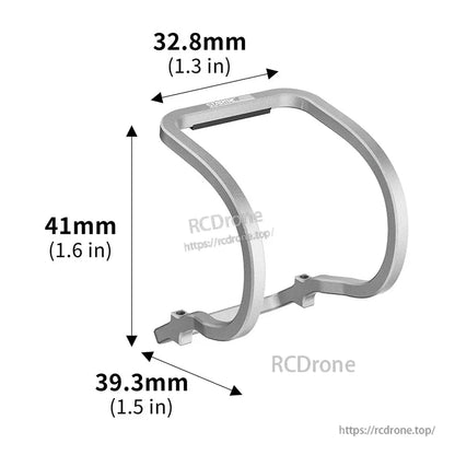 STARTRC aluminum lens protector for DJI NEO drone, 32.8mm x 41mm x 39.3mm, shields camera and gimbal with durable alloy construction.