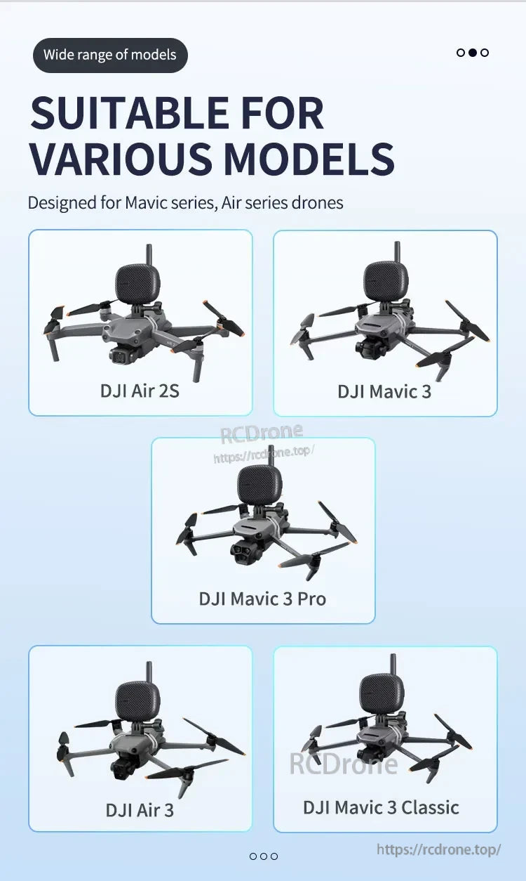 STARTRC Drone Speaker, Compatible with DJI Air 2S, Mavic 3, Mavic 3 Pro, Air 3, and Mavic 3 Classic drones.
