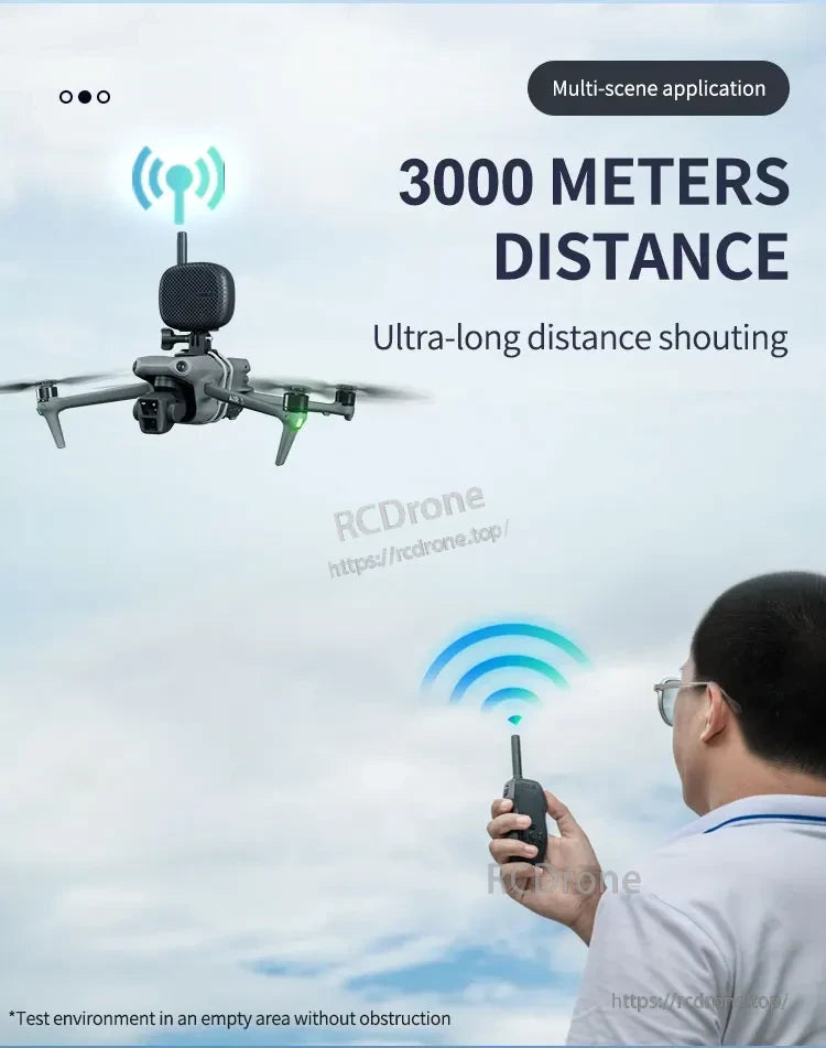 STARTRC Drone Speaker, 3000m range drone speaker, multi-scene use