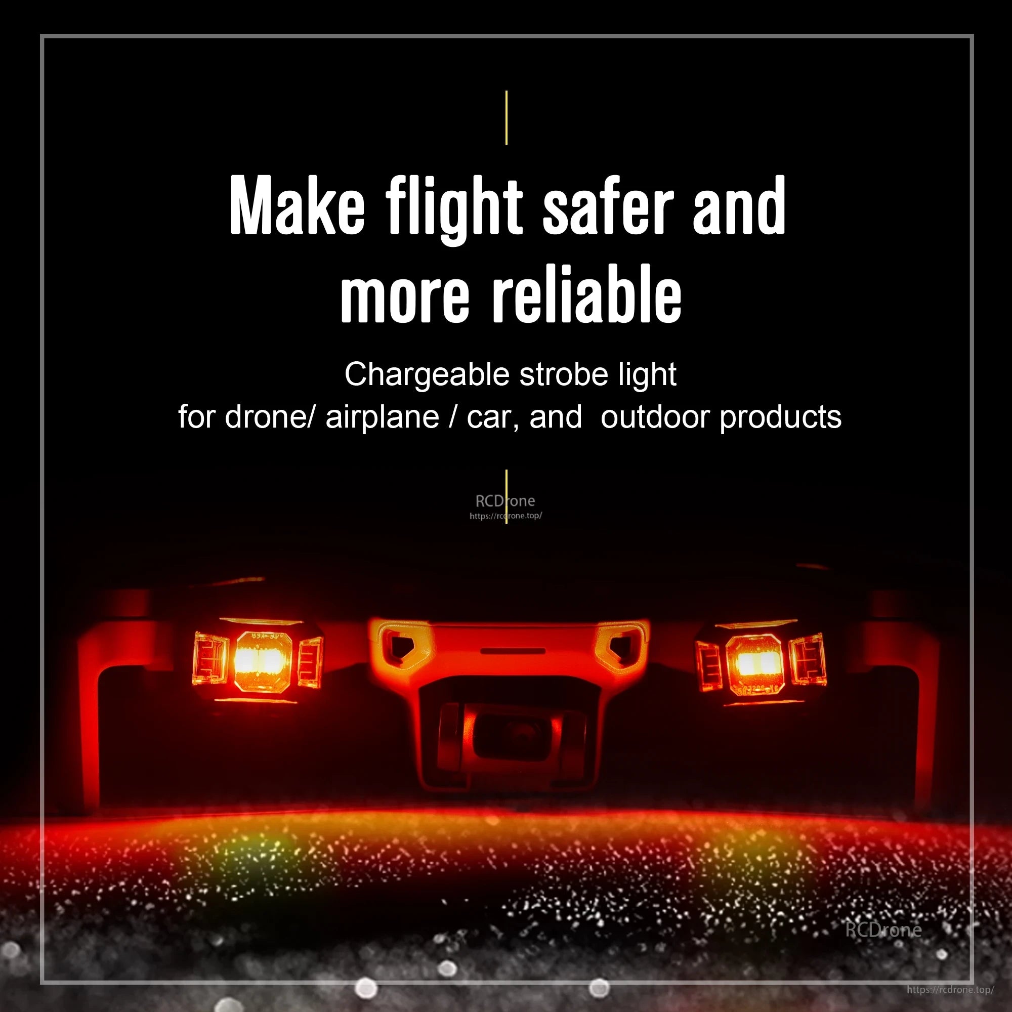 STARTRC Drone Strobe Flashing Light, Make flight safer and more reliable with this strobe light designed for drones, airplanes, cars, and outdoor use.