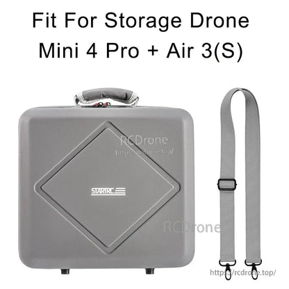 STARTRC Dual Drone Storage Bag, Dual drone storage bag for Mini 4 Pro and Air 3(S), featuring a shoulder strap for easy transport and secure storage.