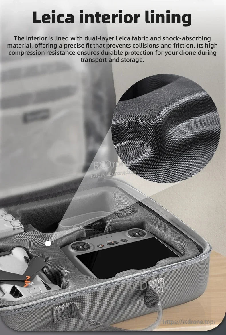 STARTRC Dual Drone Storage Bag, Leica interior features dual-layer fabric and shock-absorbing material for secure fit and durable drone protection.