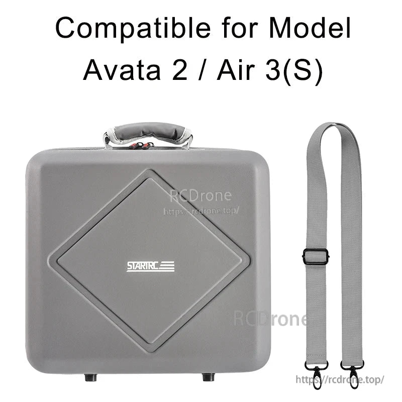 STARTRC Dual Drone Storage Bag, STARTRC dual drone storage bag fits Avata 2, Air 3(S), Mini 4 Pro; includes shoulder strap for portable, secure transport.
