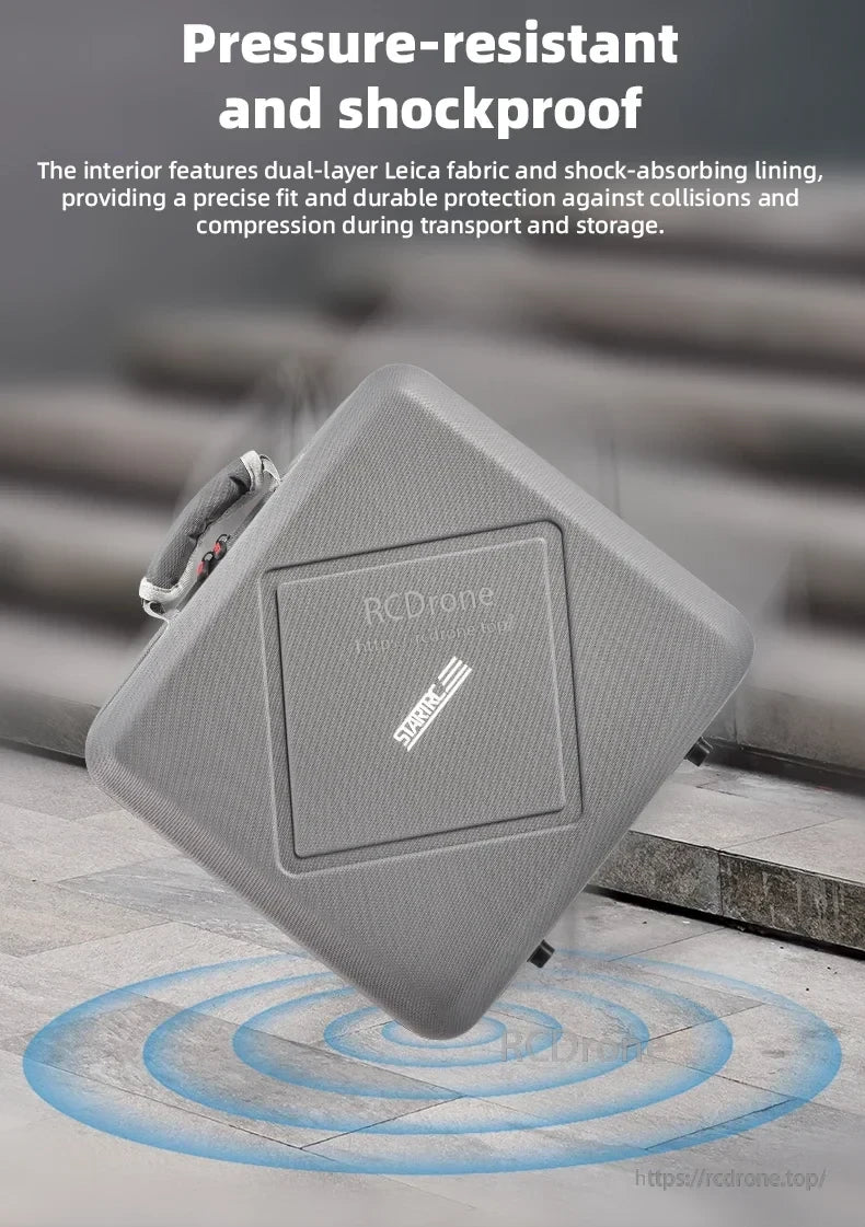 STARTRC Dual Drone Storage Bag, Pressure-resistant and shockproof drone storage bag with dual-layer fabric lining.