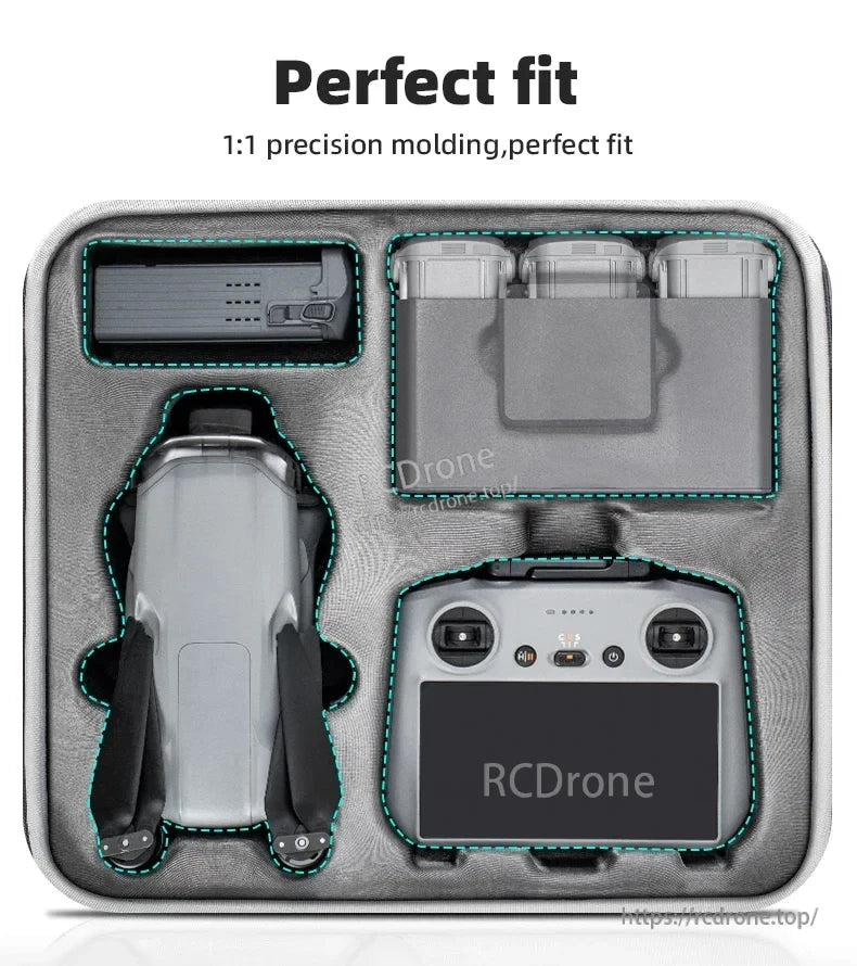 STARTRC Dual Drone Storage Bag, A pressure-resistant PU outer shell with shock-absorbing fabric and precision-lined gear storage.