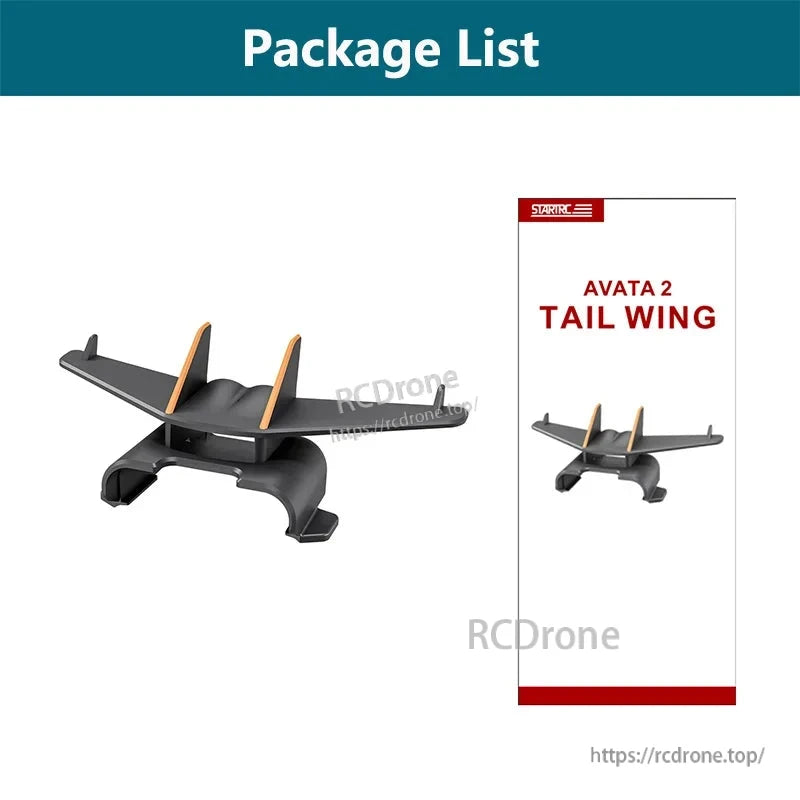 STARTRC Avata 2 Tail Wing, ABS+PC, Anti-fall Protection