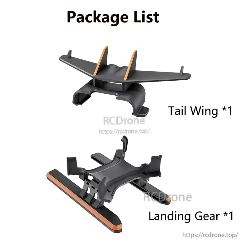 Tail Wing and Landing Gear for DJI Avata 2, Anti-fall Protection