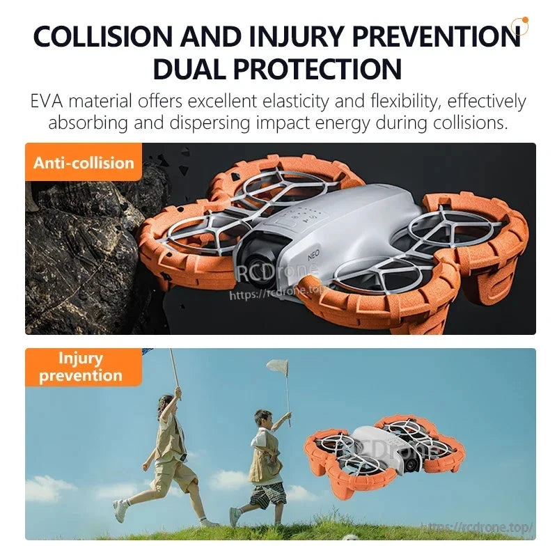 STARTRC StartRC Floating Propeller Guard, Elastic and flexible EVA material provides dual protection against collisions by absorbing and dispersing impact energy for a safe flying experience.