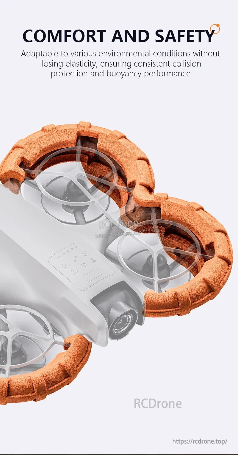 STARTRC StartRC Floating Propeller Guard, Adapts to conditions, maintains elasticity, and provides reliable collision protection and buoyancy for comfort and safety. (18 words)