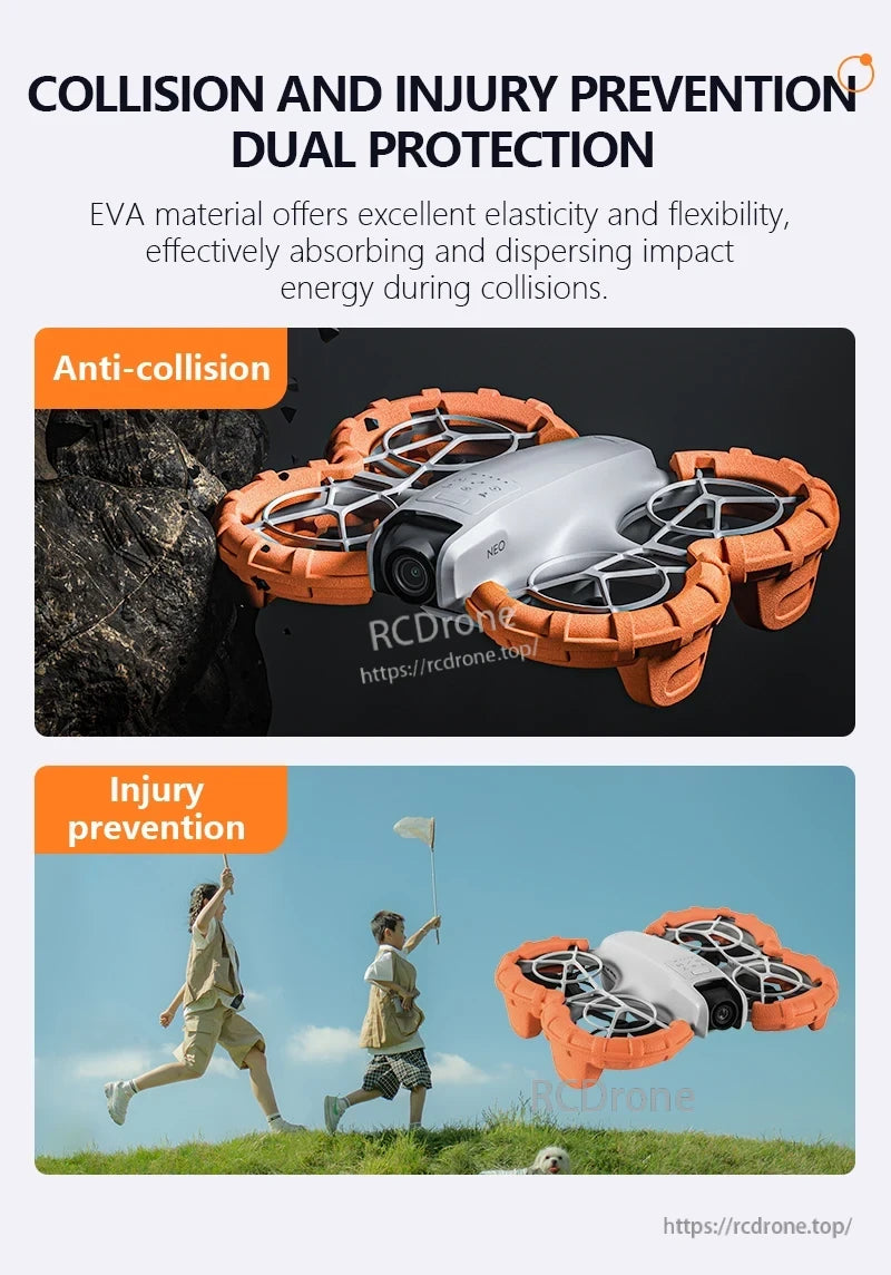 STARTRC StartRC Floating Propeller Guard, A collision and injury prevention system provides excellent elasticity and flexibility to absorb impact energy.