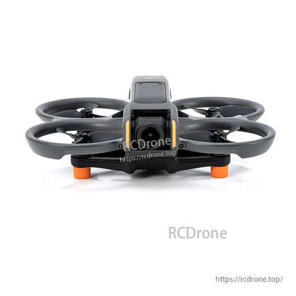 STARTRC 6-pack silicone foot pads raise DJI Avata 2 landing gear by 10mm, weighing 2.2g each, providing lightweight takeoff protection and enhanced ground clearance.