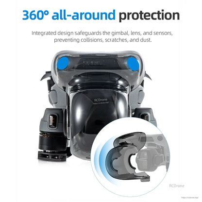 Provides 360° protection for gimbal, lens, and sensors; integrated design prevents collisions, scratches, and dust.