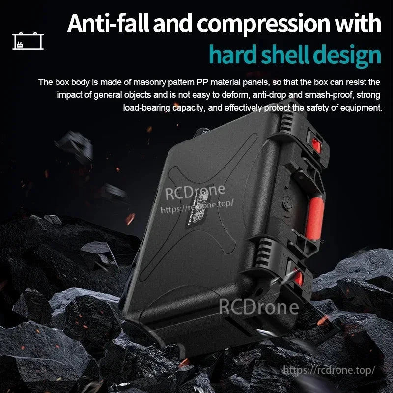 Durable hard shell with masonry-pattern PP panels offers impact resistance, anti-drop protection, and strong load-bearing capacity to safeguard equipment.