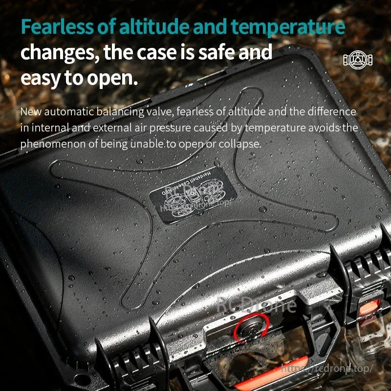 The case is safe and easy to open, unaffected by altitude or temperature changes.