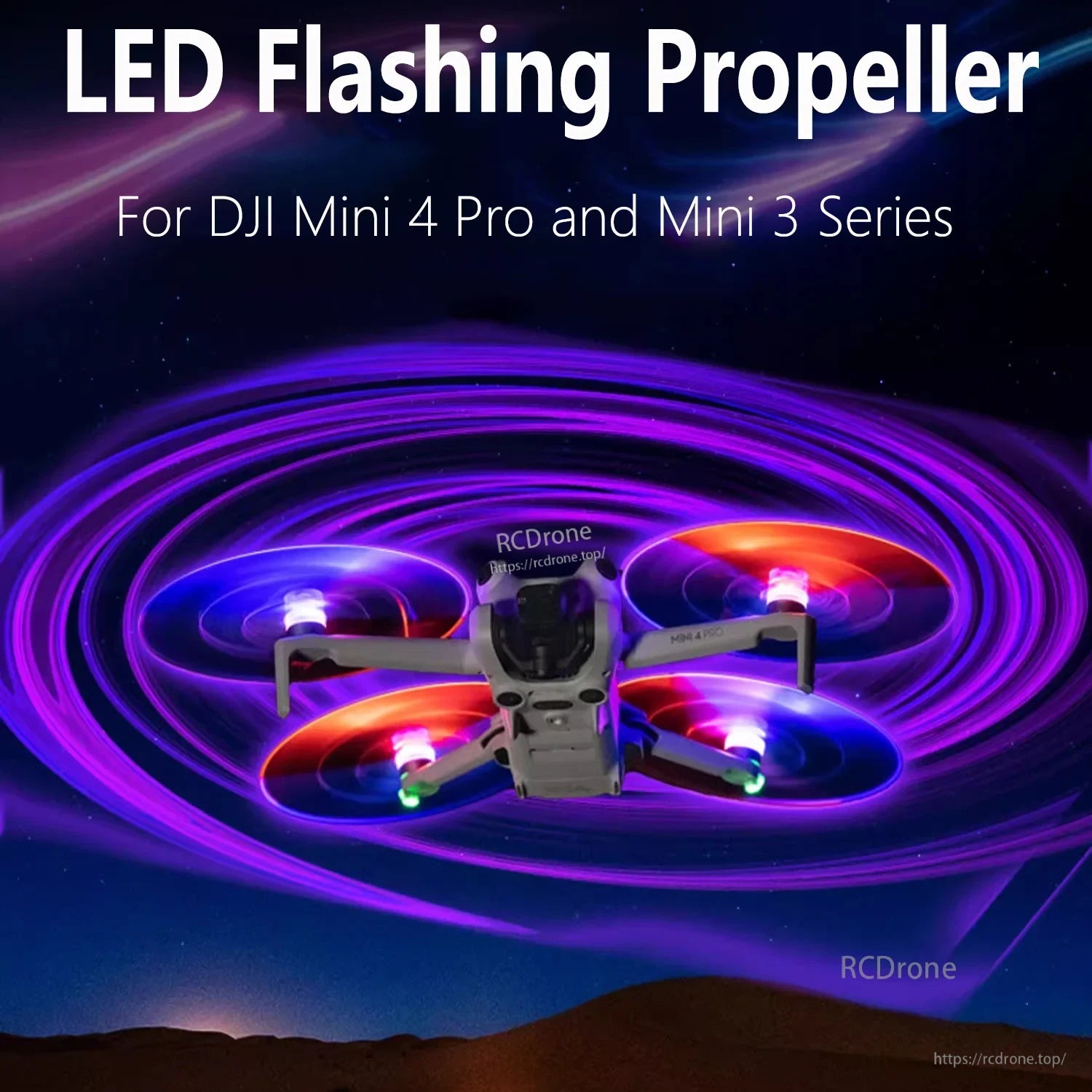STARTRC LED Flash Propeller, LED Flashing Propeller for DJI Mini 4 Pro and Mini 3 Series