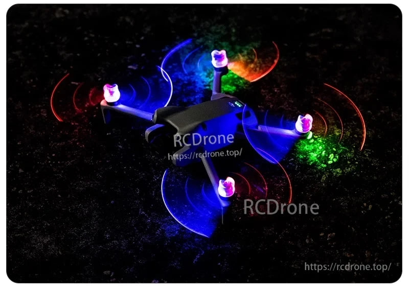 STARTRC LED Flash Propeller, LED flash propellers with three modes, transparent design, and rechargeable battery, suitable for DJI Air 3/Mini 4 Pro drones.