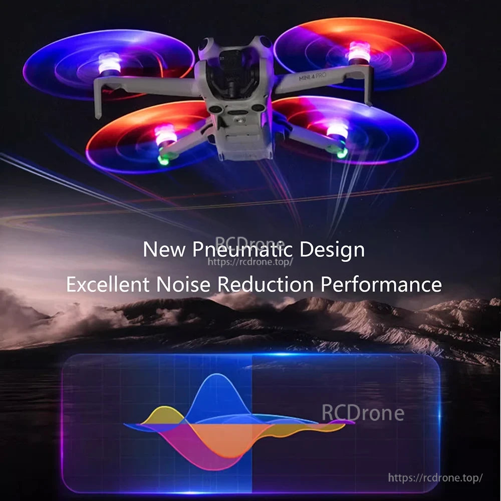 STARTRC LED Flash Propeller, New Pneumatic Design, Excellent Noise Reduction Performance