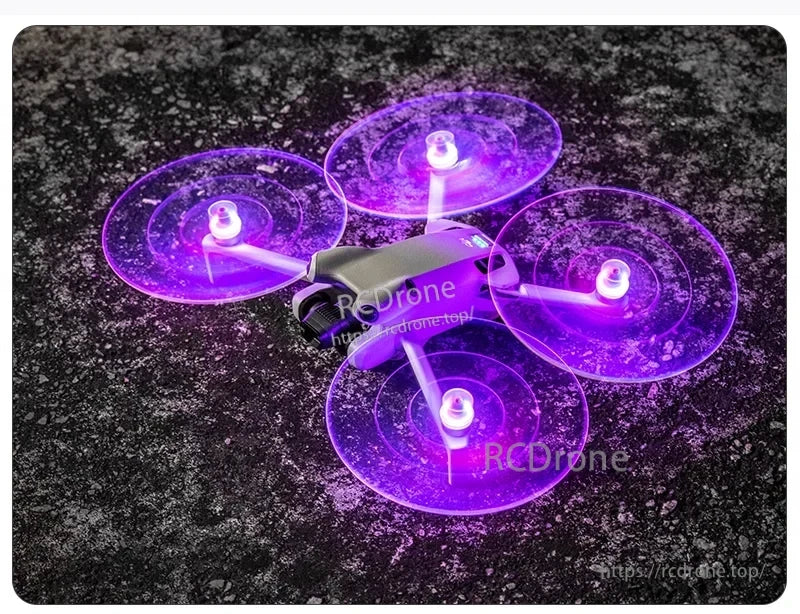 STARTRC LED Flash Propeller, The glowing propellers are made from transparent PC material, enhancing night flight visibility and allowing for creative photography.