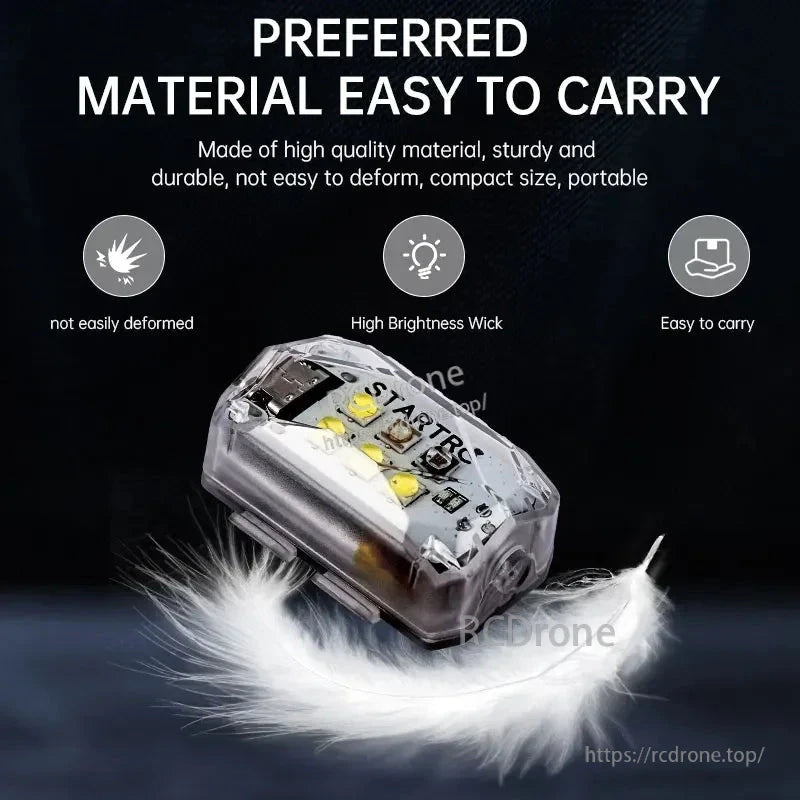 STARTRC LED Night Flight, High-quality LED night flight light for DJI FLIP with long-range navigation strobe and portable design.