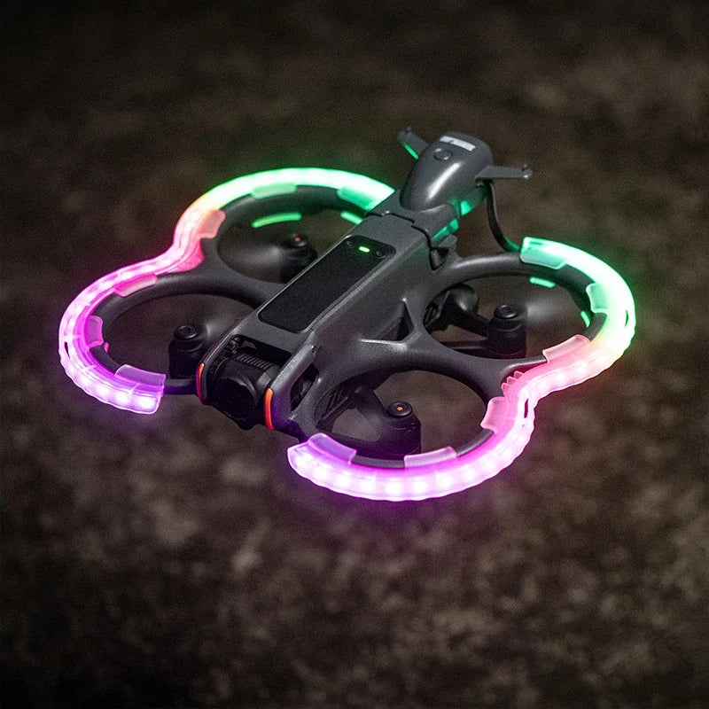 STARTRC LED Propeller Guard, Exclusive fit for DJI Avata 2, wraps the frame edge and maintains flight performance.