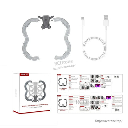 STARTRC LED Propeller Guard for DJI Avata 2 offers a rechargeable, luminescent propeller protector with innovative technology.