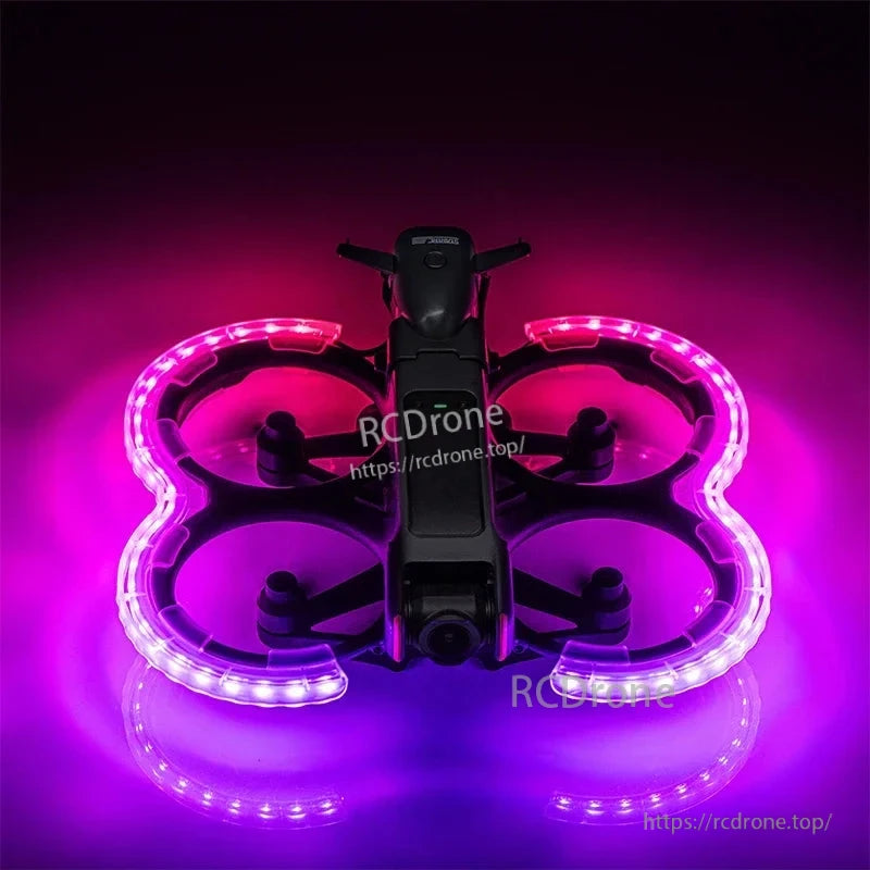STARTRC LED Propeller Guard, Glowing, rechargeable LED propeller guard for DJI Avata 2, offering anti-collision protection with illuminated edges.