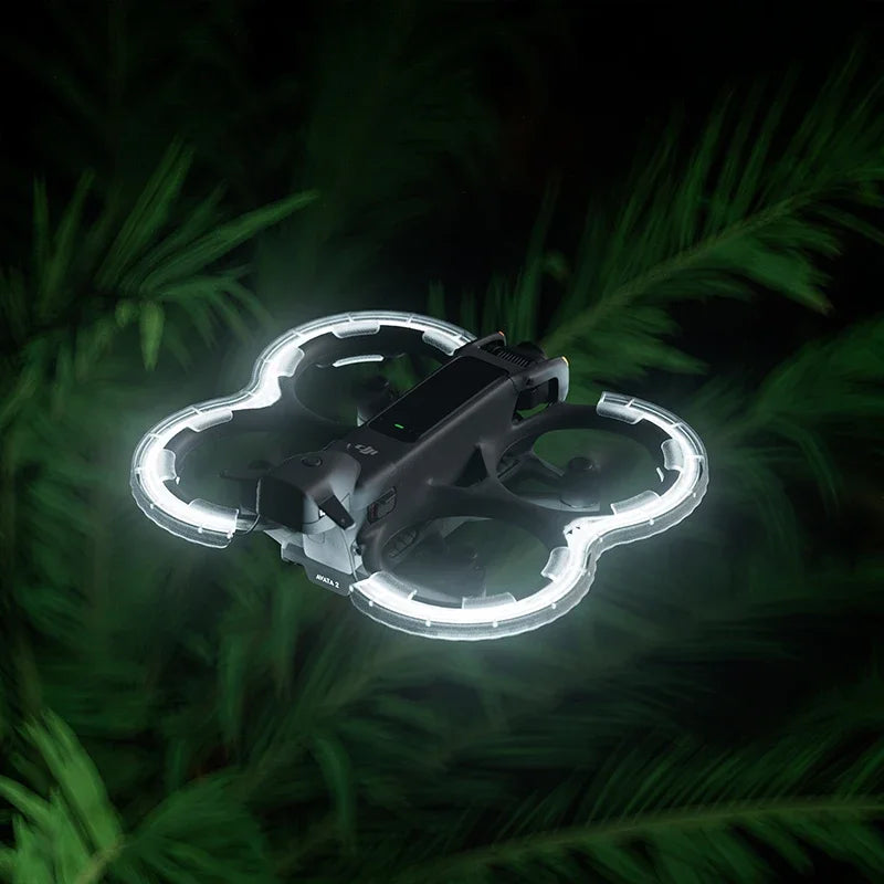 STARTRC LED Propeller Guard, Assembly designed not to interfere with Avata 2 operation or turtle flip.