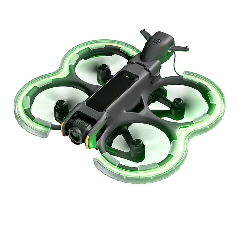 STARTRC LED Propeller Guard, A lightweight assembly designed not to interfere with Avata 2 operation, including turtle flip.
