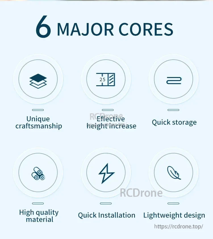 STARTRC Landing Gear, Expertly crafted, lightweight drone with height adjustment, quick storage, quality materials, and easy installation. (16 words)