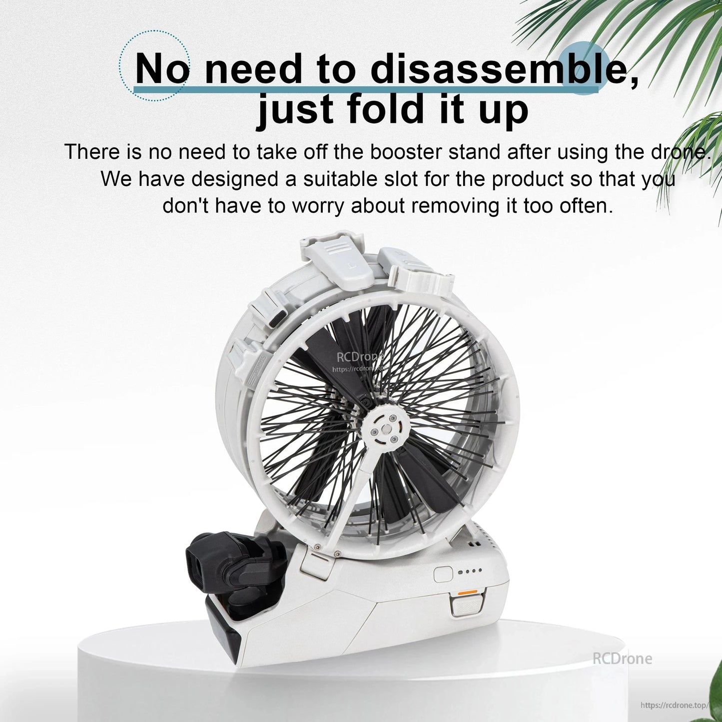 STARTRC Landing Gear, Folds easily for compact storage; includes a slot to keep it attached, avoiding frequent removal after drone use.