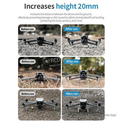 STARTRC Landing Gear, Increases drone height by 20mm for better protection during takeoff and landing, improving clearance to safeguard body, sensors, and components.