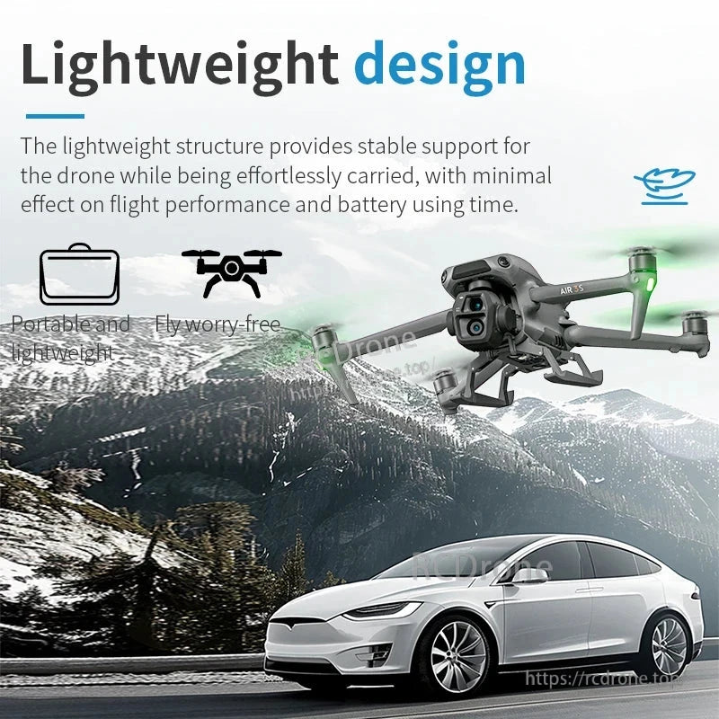 The STARTRC Landing Gear provides stable support for drones, minimizing flight performance impact and battery usage time.