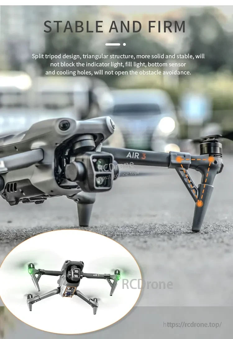 STARTRC Landing Gear, Tripod design with triangular structure for sensor and light protection.