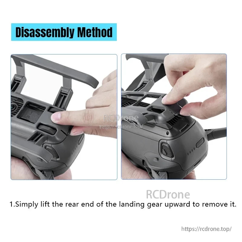 STARTRC Landing Gear, Disassembly method: Lift rear end of landing gear upward to remove.