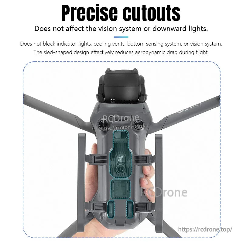 STARTRC Landing Gear, Precise cutouts maintain visibility and lighting, minimize drag with aerodynamic sled-shaped design.