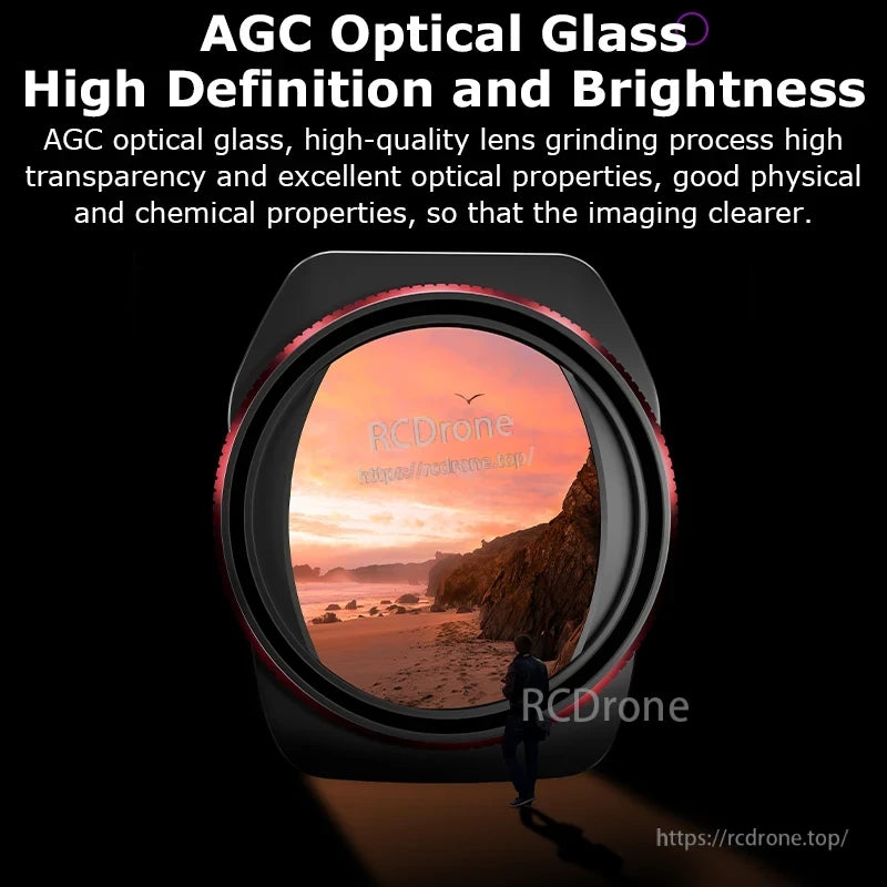 STARTRC Lens Filter, AGC Optical Glass, high definition, brightness, clarity, durability, precision lens grinding.