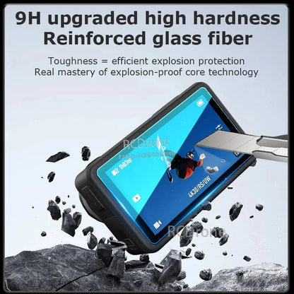 9H high hardness reinforced glass fiber, explosion-proof protection, full coverage screen protector.