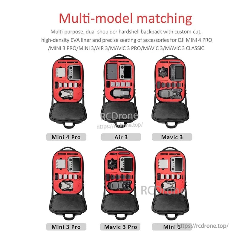 The STARTRC M3 Backpack is a multi-model matching, dual-shoulder hardshell backpack designed specifically for DJI drones.
