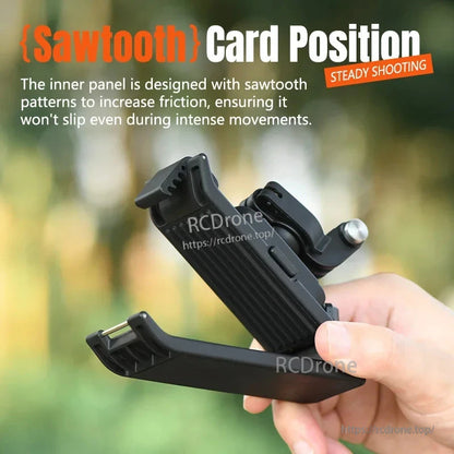 Sawtooth card design enhances stability and grip, preventing slippage during dynamic movements for steady shooting.