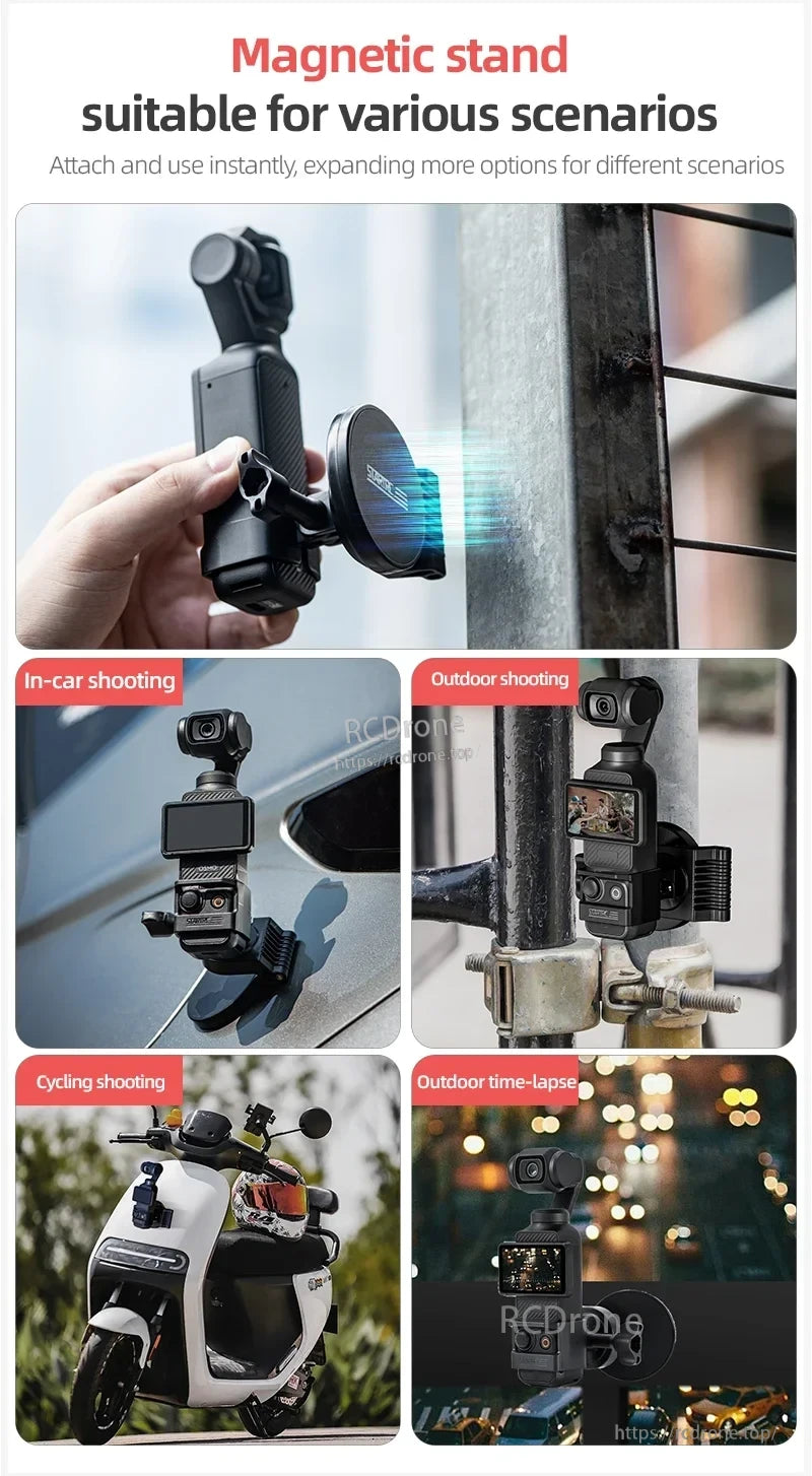 STARTRC Magnetic Mount Bracket, Magnetic stand for versatile shooting scenarios