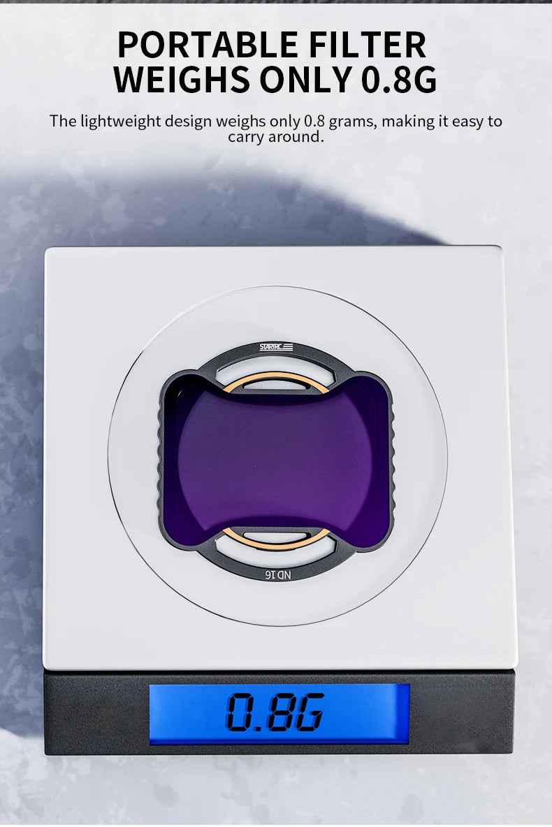 STARTRC ND Filter, Portable filter, 0.8g lightweight design for easy carrying.