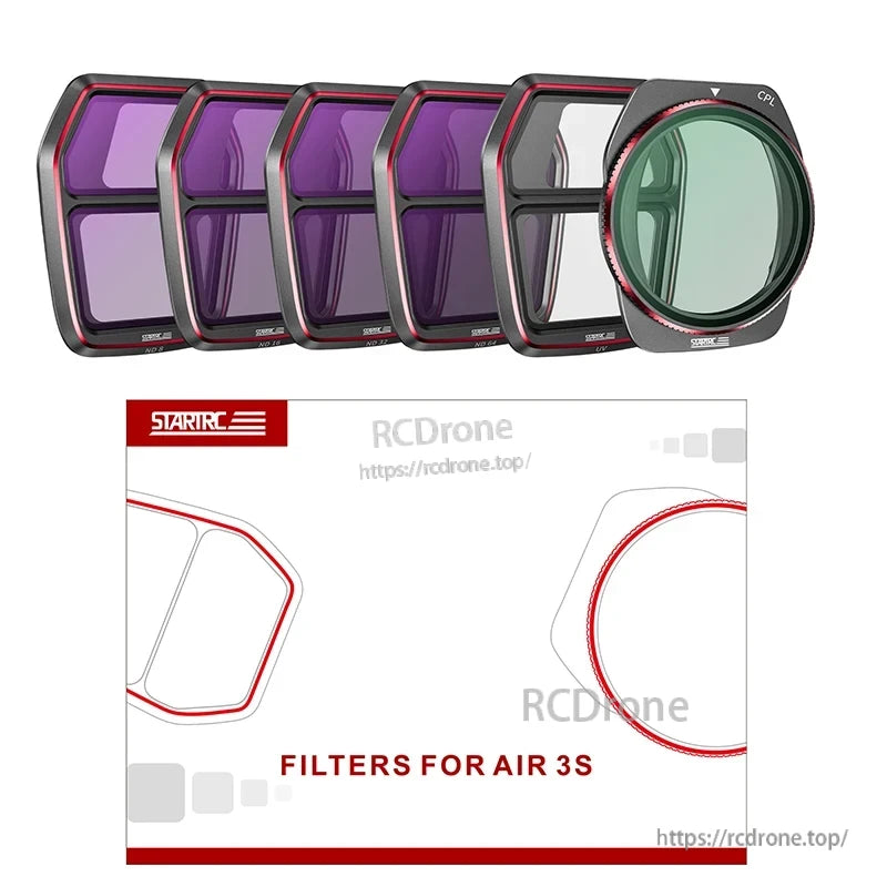 STARTRC ND Filter set is an ND Filter kit designed for DJI Air 3S.